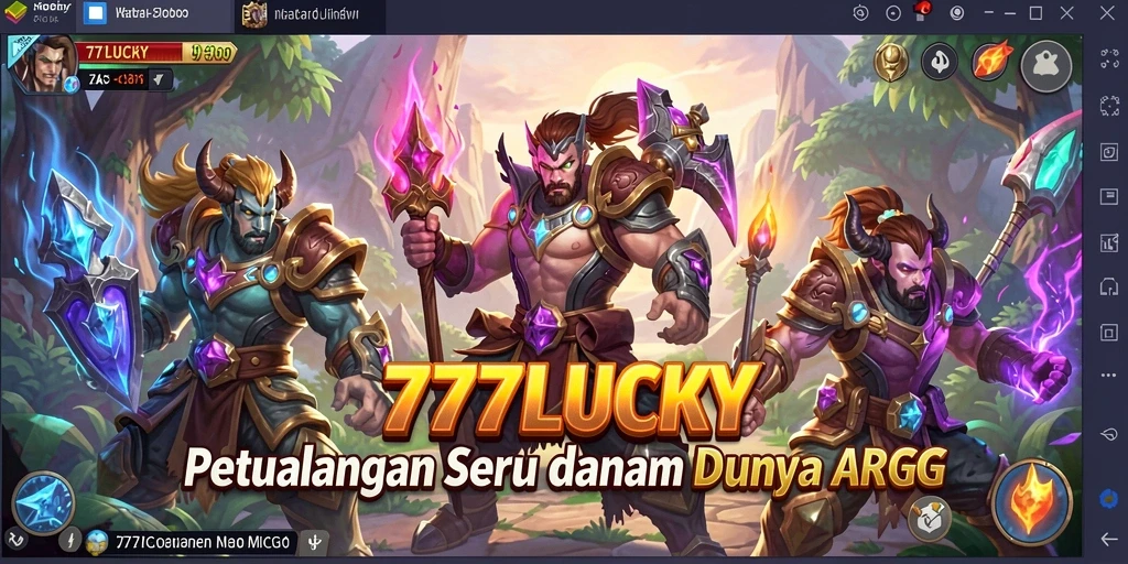 Tangkapan layar menampilkan aksi seru dalam gameplay ARPG 777LUCKY.