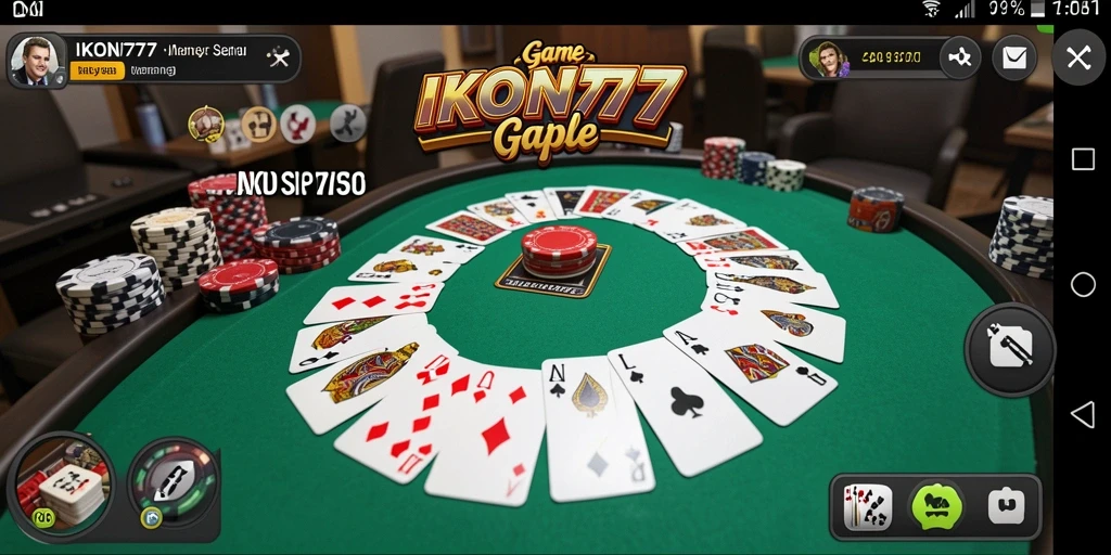 Screenshot menunjukkan gameplay Gaple yang seru dan interaktif.