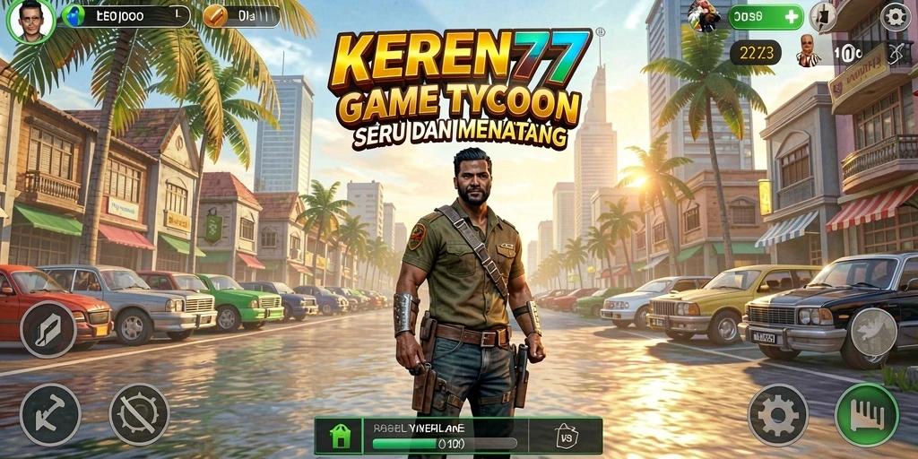 Tampilan gameplay KEREN77 dengan elemen Tycoon yang menarik.