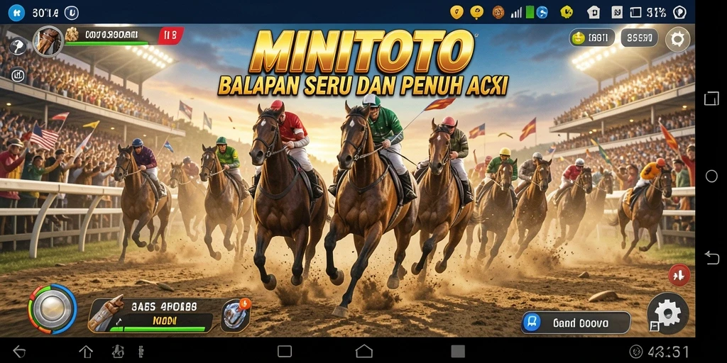 Gameplay balapan MINITOTO yang menegangkan dan penuh aksi.