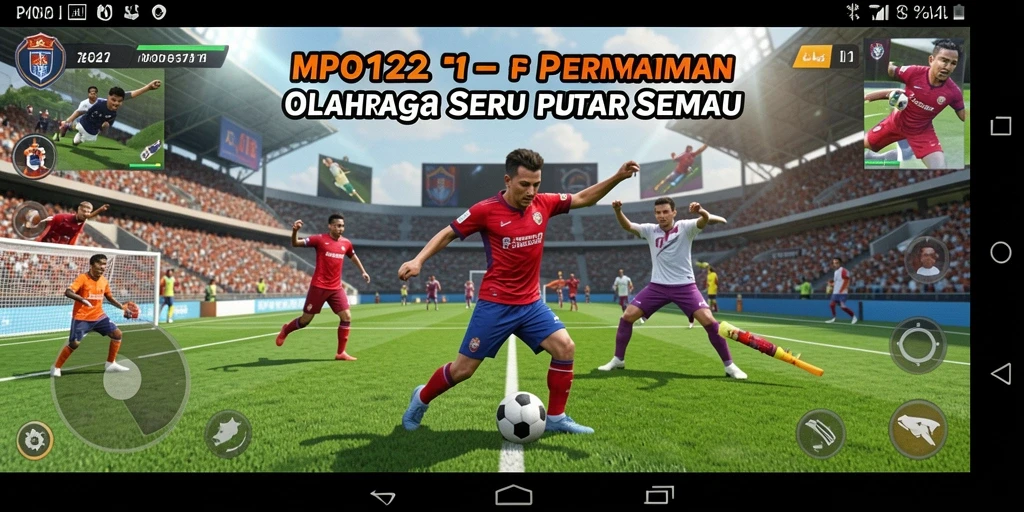 Screenshot MPO1221 menampilkan gameplay olahraga yang dinamis dan menarik.