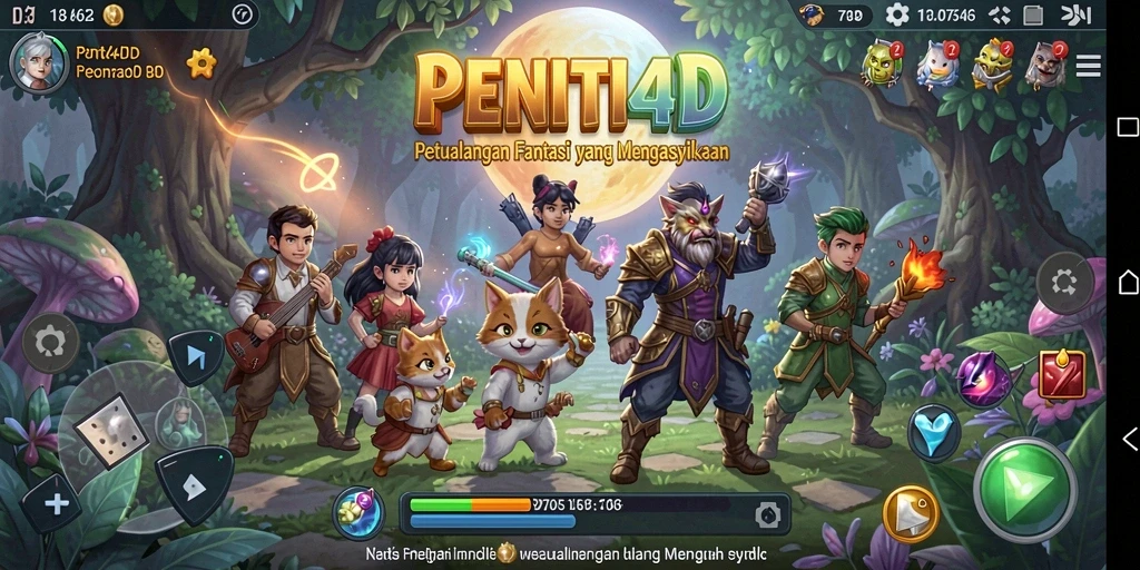 Tangkapan layar gameplay RPG yang menakjubkan dalam PENITI4D.