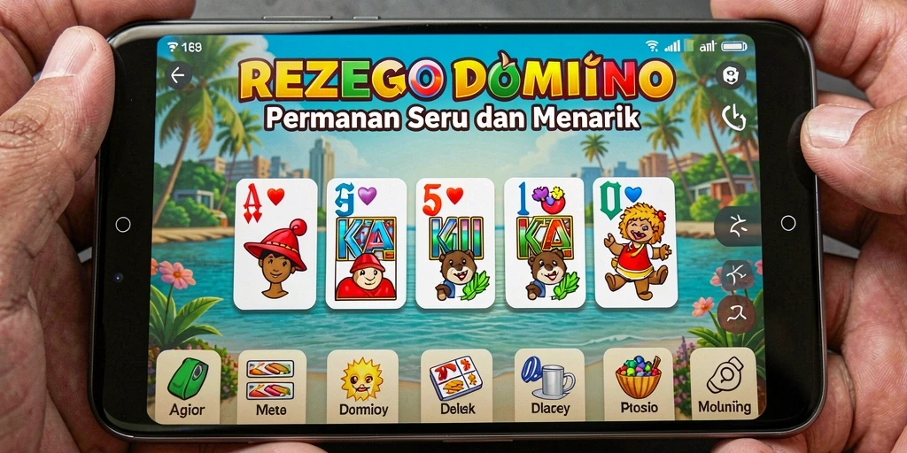 Tampilan permainan domino yang seru dan penuh tantangan.