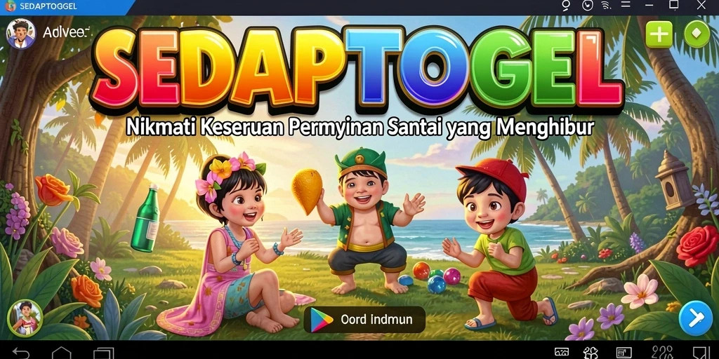 Tampilan permainan SEDAPTOGEL yang menarik dan penuh warna.