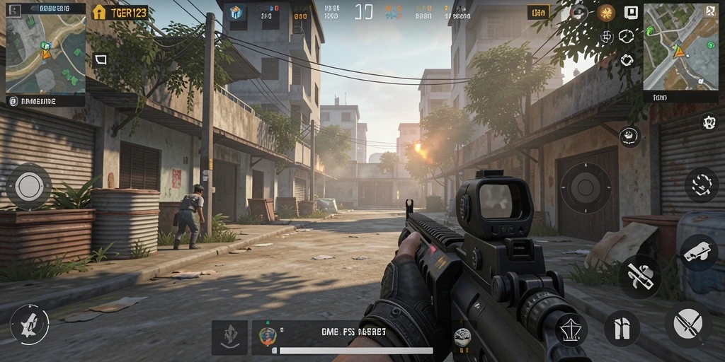 Tampilan dalam game TGER123 yang penuh aksi dan adrenalin.