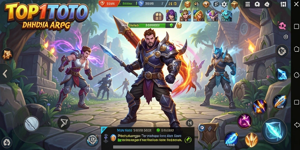 Tampilan gameplay menarik dalam dunia ARPG TOP1TOTO.
