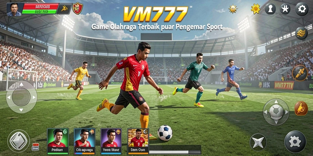 Tampilan gameplay <strong>VM777</strong> yang menegangkan dan seru di lapangan.